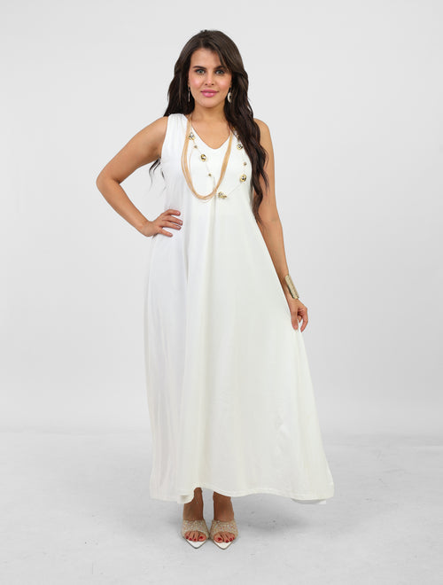 Flowy White Dress