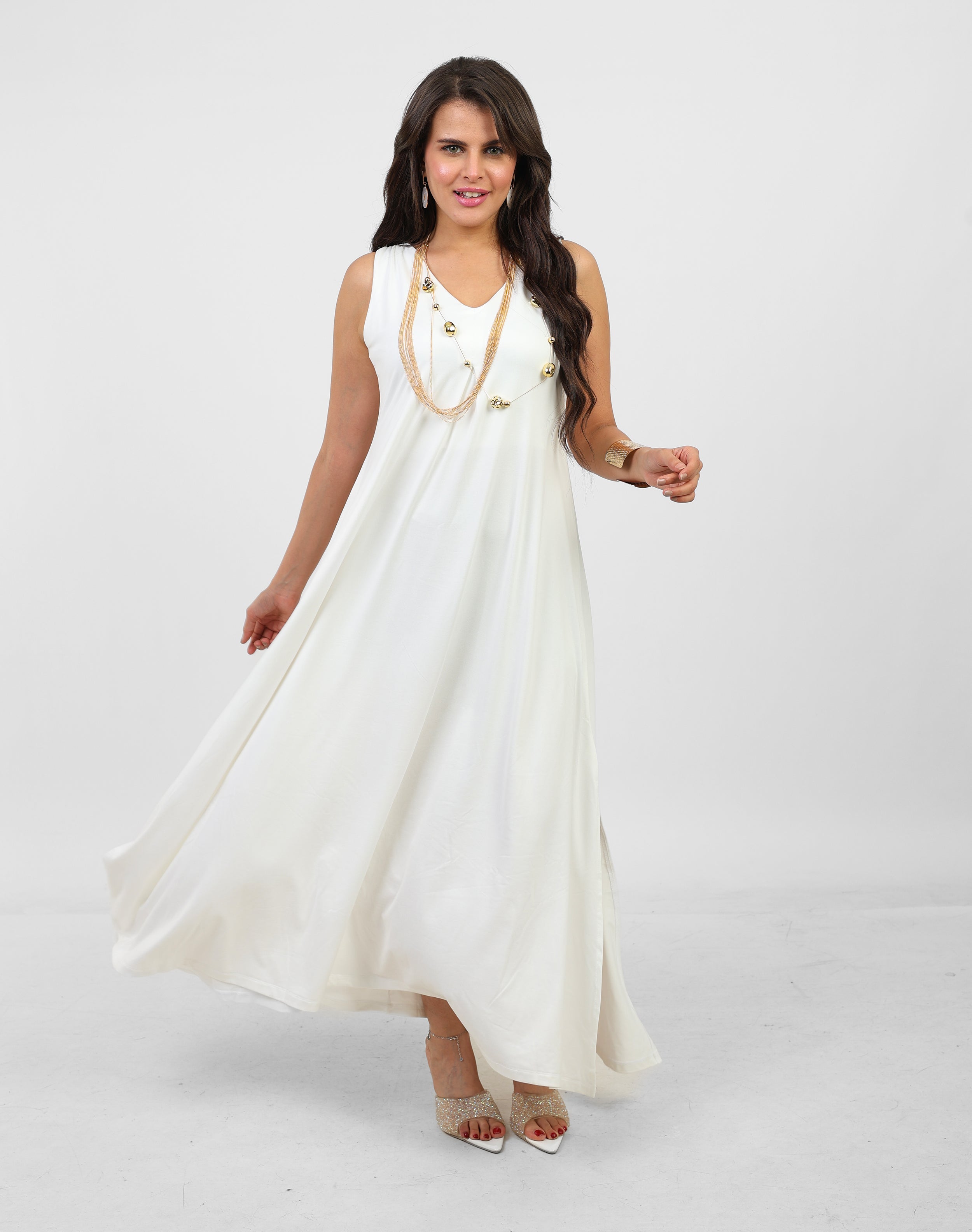 Flowy White Dress
