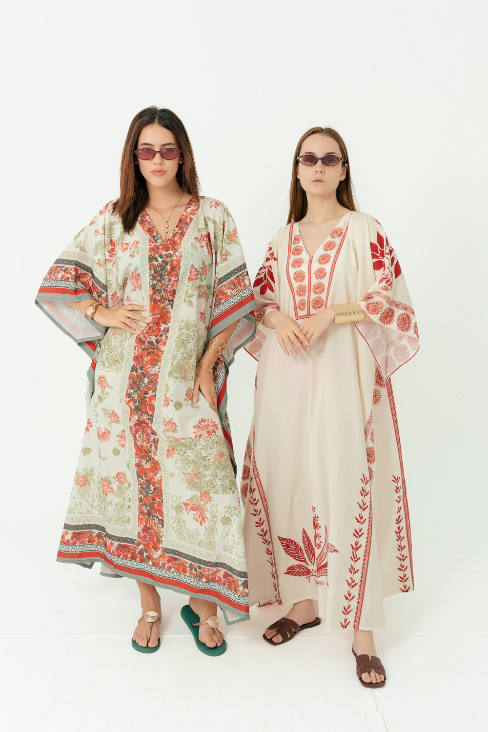 Ivory & Red Heritage Kaftan