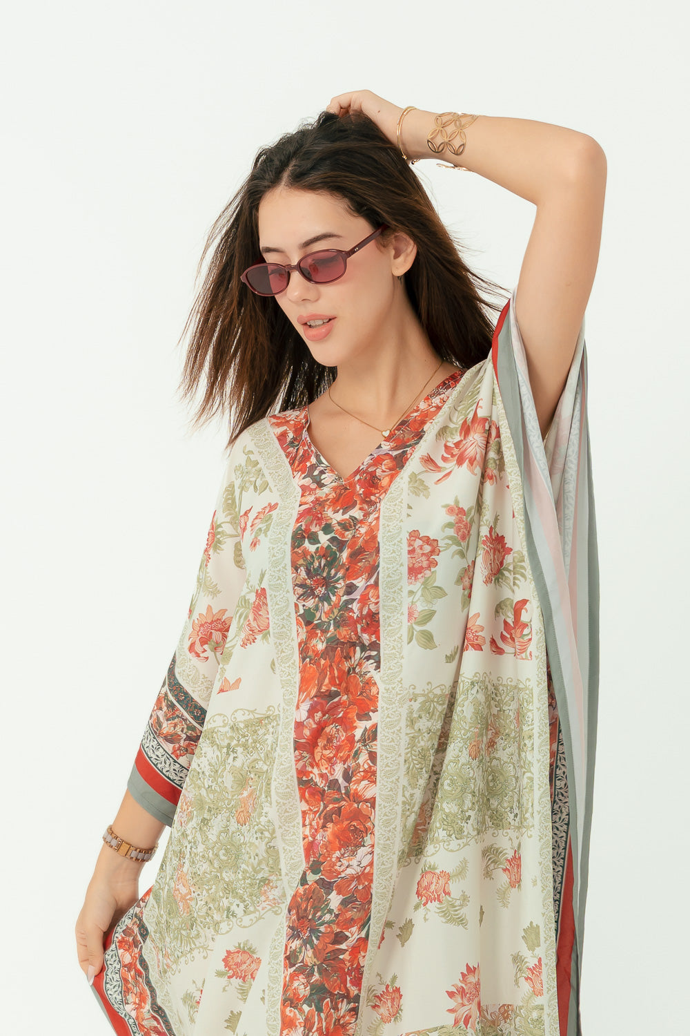Floral Tapestry Kaftan