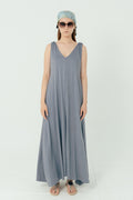 Flowy Dusty Blue Dress