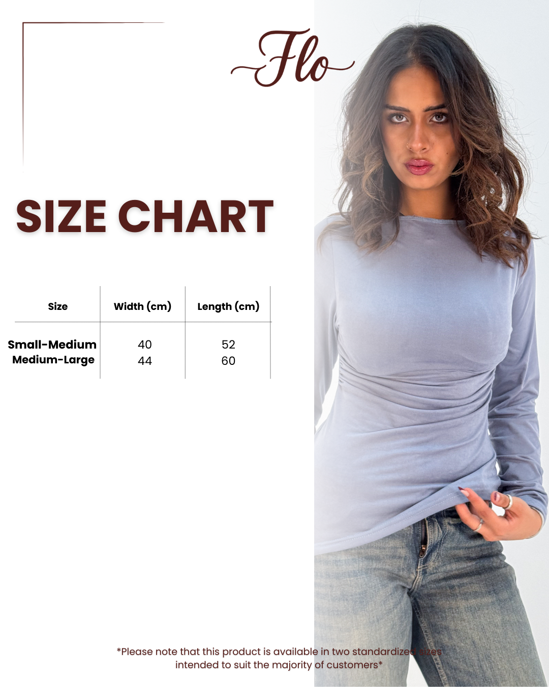 Long Sleeve Soft Blue Grey Sabrina Jersey Top