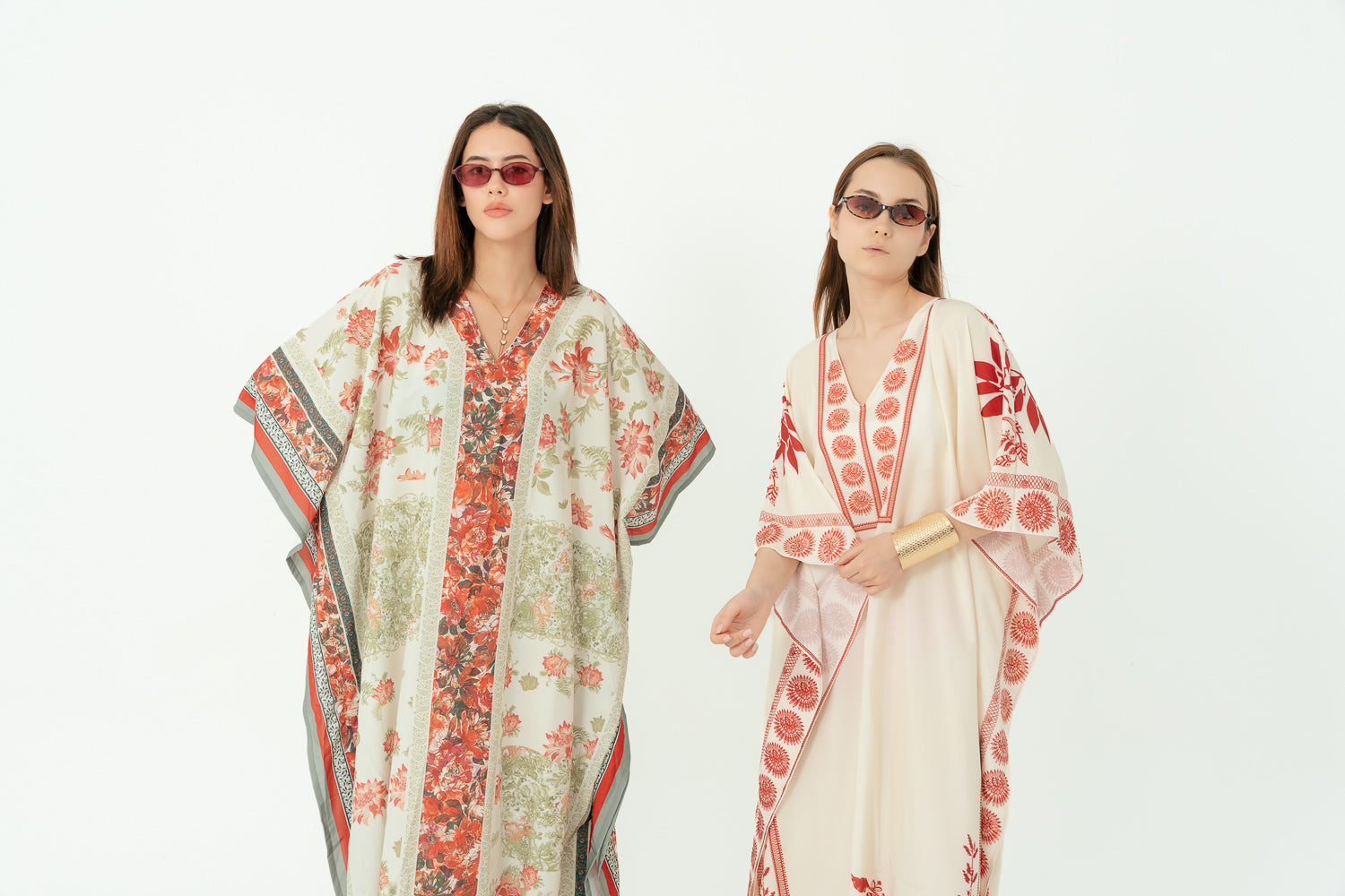 Ivory & Red Heritage Kaftan