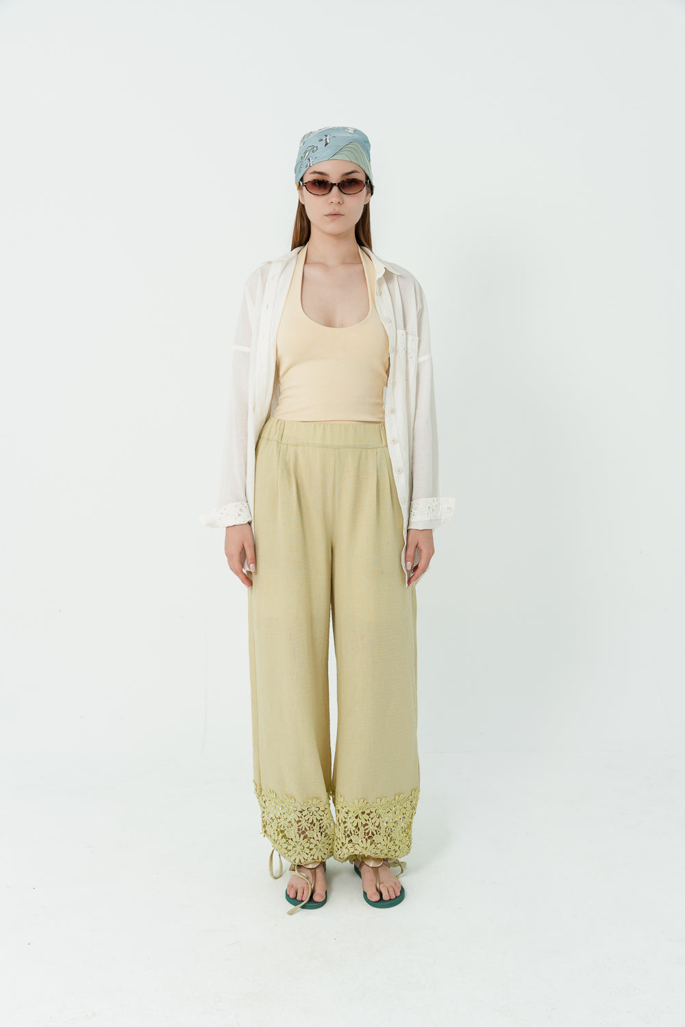 LEMON LACE PANTS