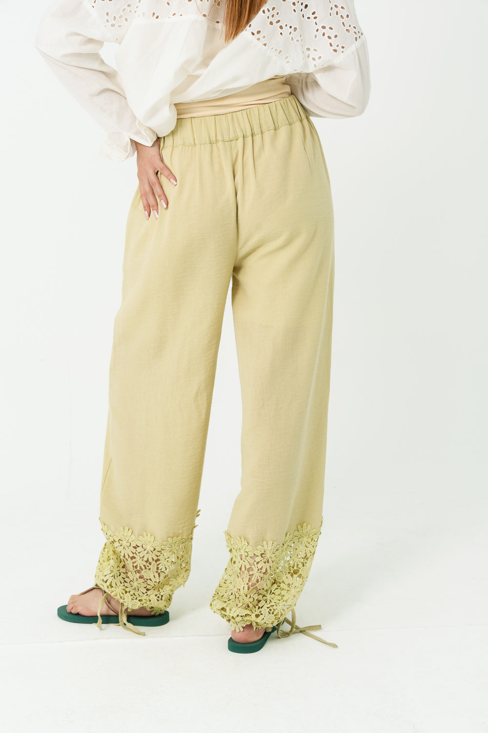 LEMON LACE PANTS